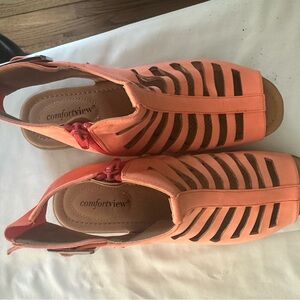 Comfortview Women's Peach Sandals